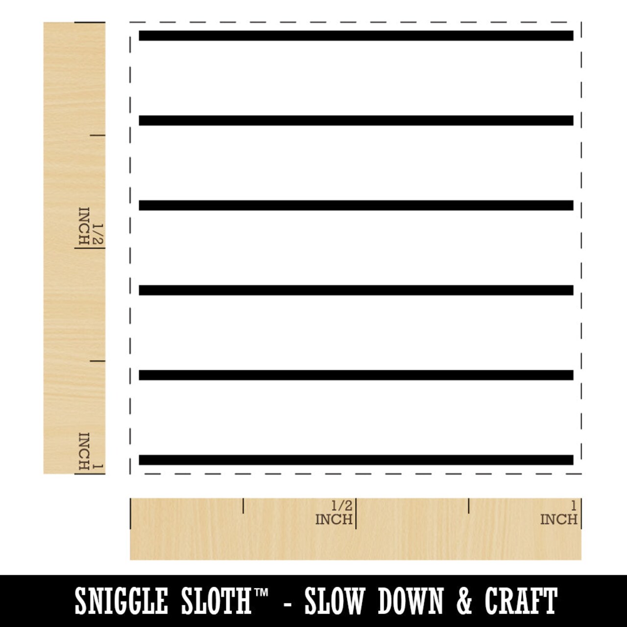 Lines List Journaling Page Things To Do Self-Inking Rubber Stamp Ink Stamper